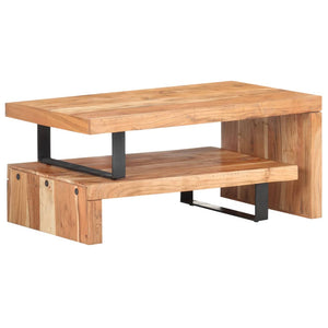 2er Couchtisch Set Akazie Massivholz
