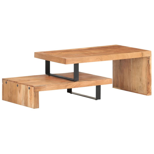 2er Couchtisch Set Akazie Massivholz