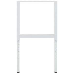 Werkbankgestell Verstellbar 2 Stk. Metall 55x(69-95,5) cm Grau