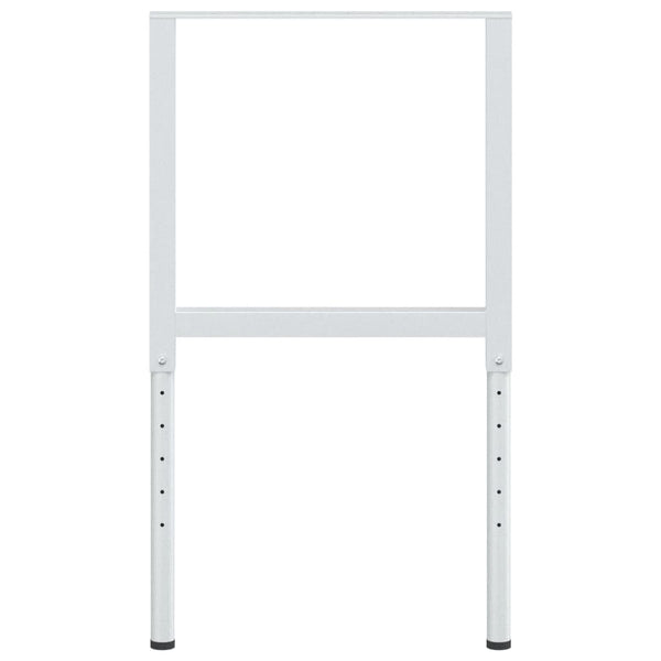 Werkbankgestell Verstellbar 2 Stk. Metall 55x(69-95,5) cm Grau