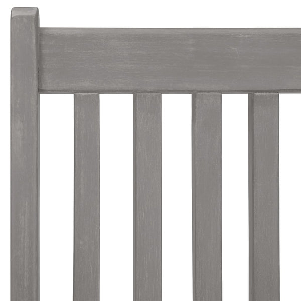 Verstellbare Gartenstühle 3 Stk. Grau Massivholz Akazie