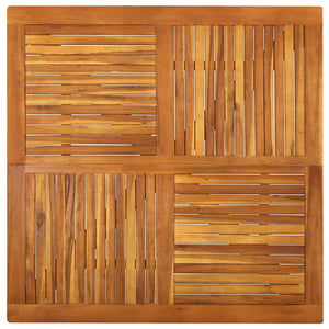 Gartentisch 120x120x75 cm Akazie Massivholz