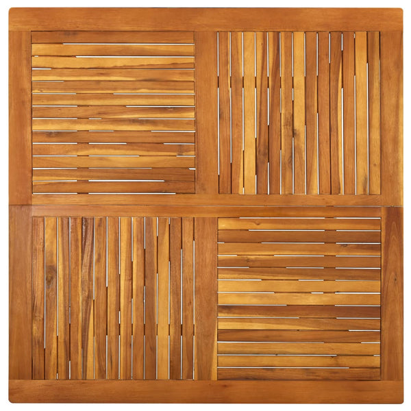 Gartentisch 120x120x75 cm Akazie Massivholz