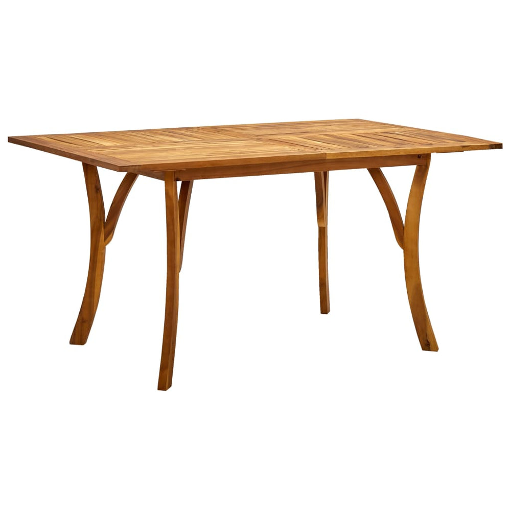 Gartentisch 150x90x75 cm Akazie Massivholz