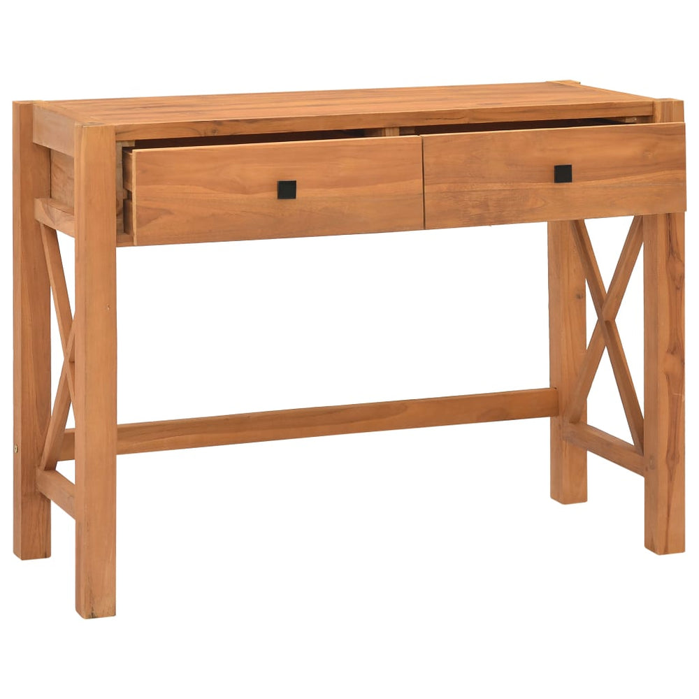 Teak Schreibtisch mit 2 Schubladen