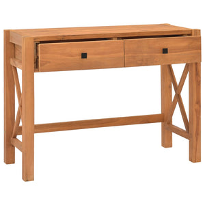 Teak Schreibtisch mit 2 Schubladen
