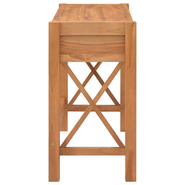 Teak Schreibtisch mit 2 Schubladen