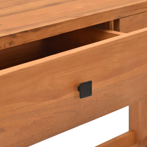 Teak Schreibtisch mit 2 Schubladen