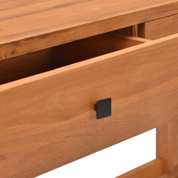 Teak Schreibtisch mit 2 Schubladen