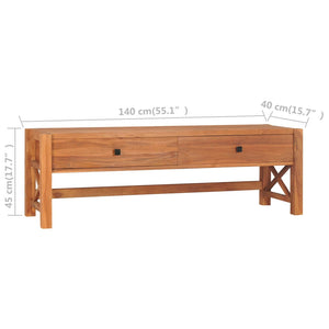 TV-Schrank Teakholz 140 cm