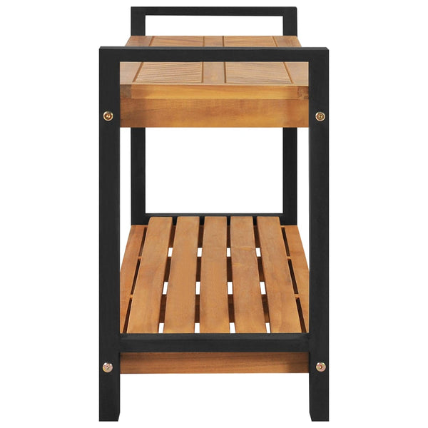 Massivholz Teak Sitzbank 120 cm