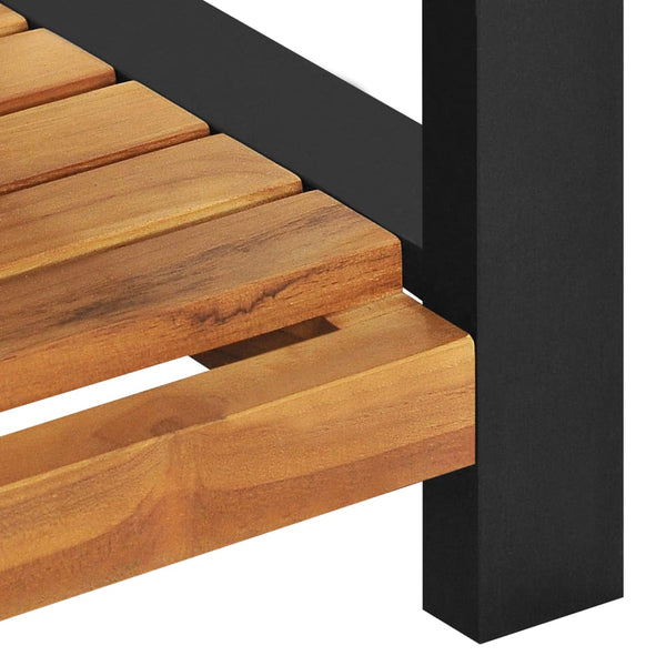 Massivholz Teak Sitzbank 120 cm