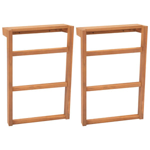 Massivholz Teak Handtuchhalter 2er Set