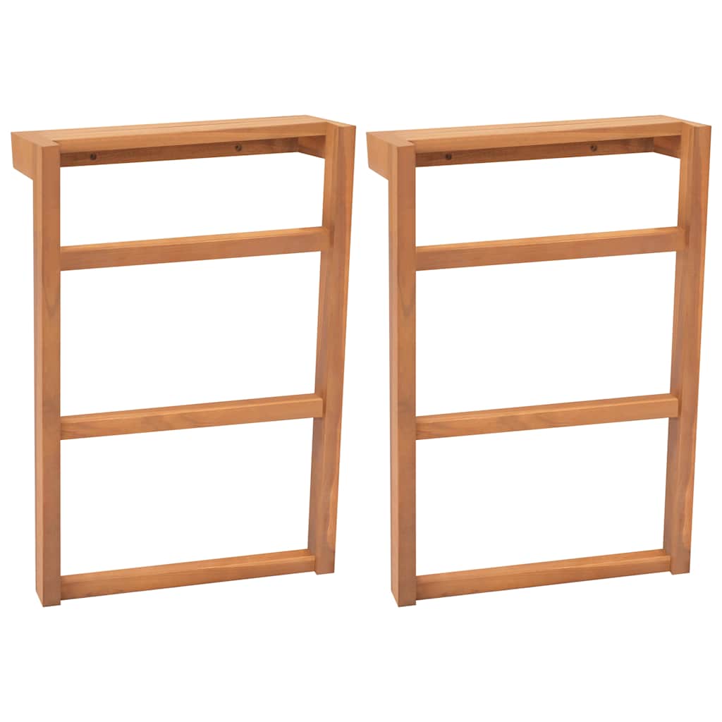 Massivholz Teak Handtuchhalter 2er Set