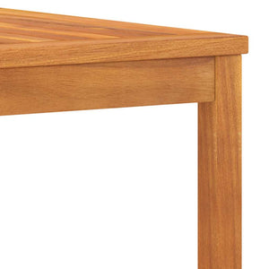 3-tlg. Garten-Lounge-Set mit Dunkelgrauem Kissen Akazienholz