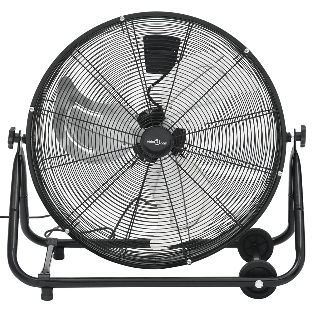 vidaXL Drum Fan Industrial 60 cm 172.5 W Black