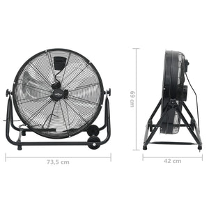 Industrie Trommelventilator 60cm Schwarz