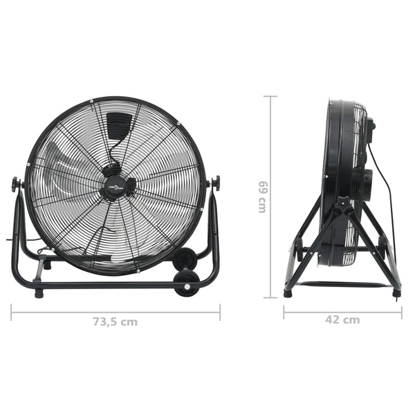 Industrie Trommelventilator 60cm Schwarz