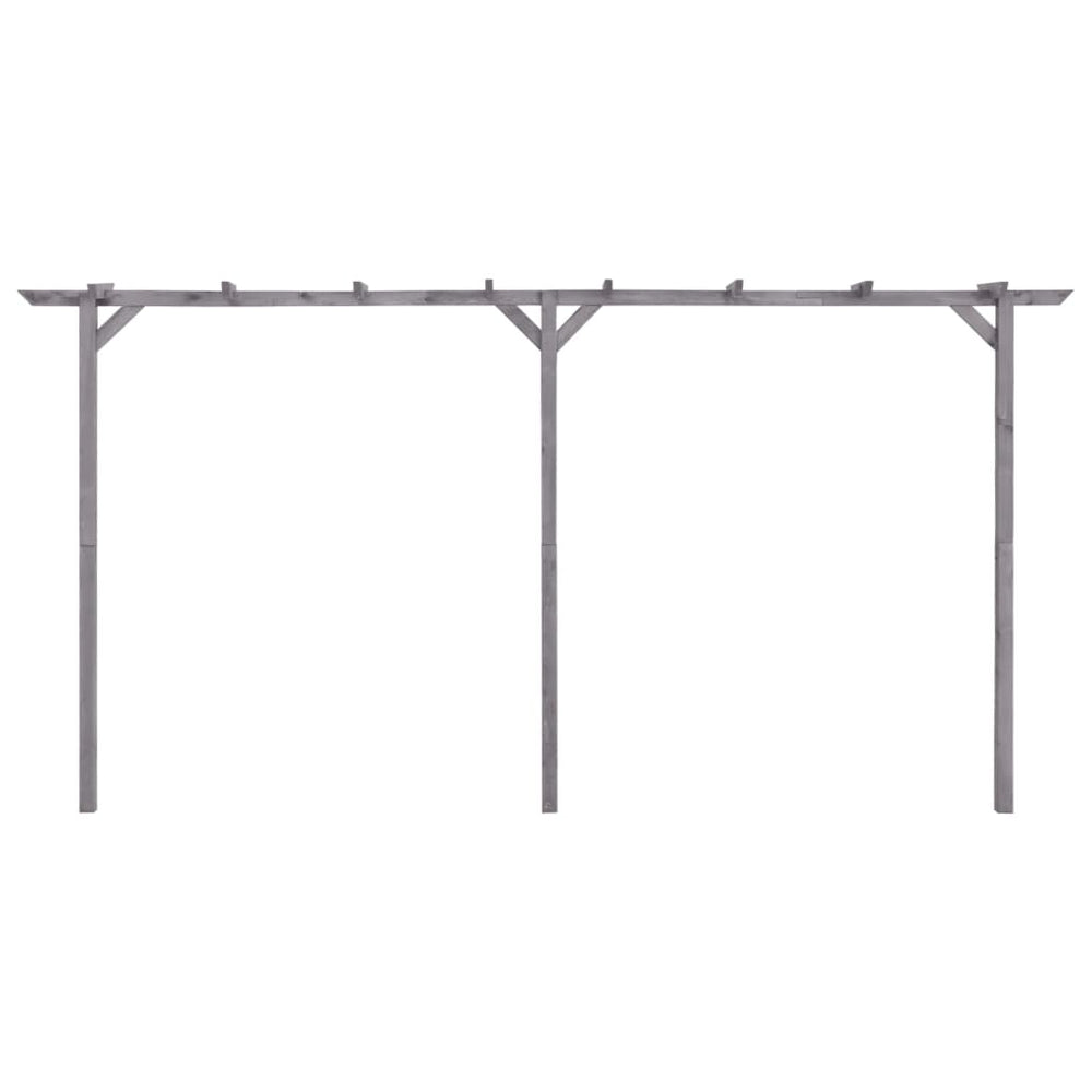 Garten-Pergola Grau 400x40x205 cm Imprägniertes Kiefernholz