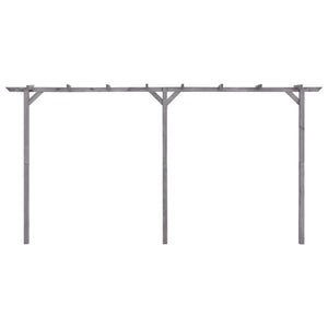 Garten-Pergola Grau 400x40x205 cm Imprägniertes Kiefernholz