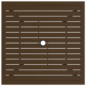 Gartentisch Braun 81,5x81,5x72 cm Stahl