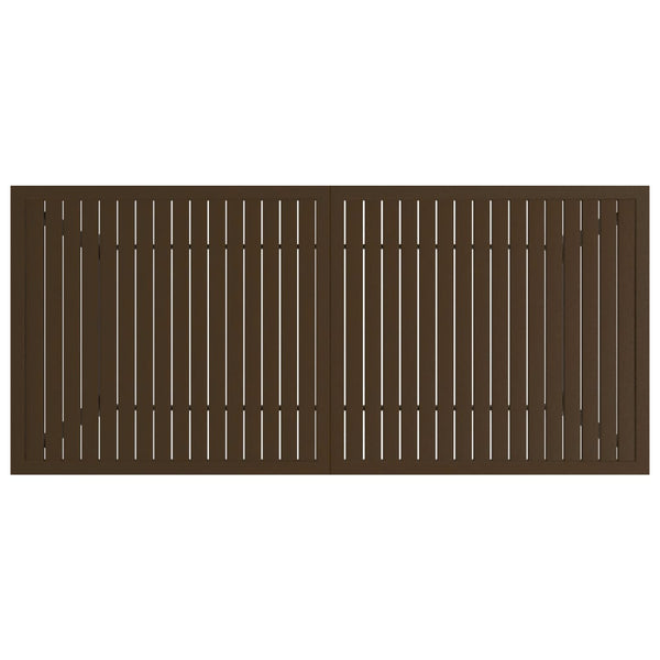 Gartentisch Braun 190x80x72 cm Stahl