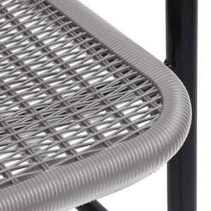 Gartenstühle 2 Stk. Kunststoff Rattan-Optik und Stahl 110 kg