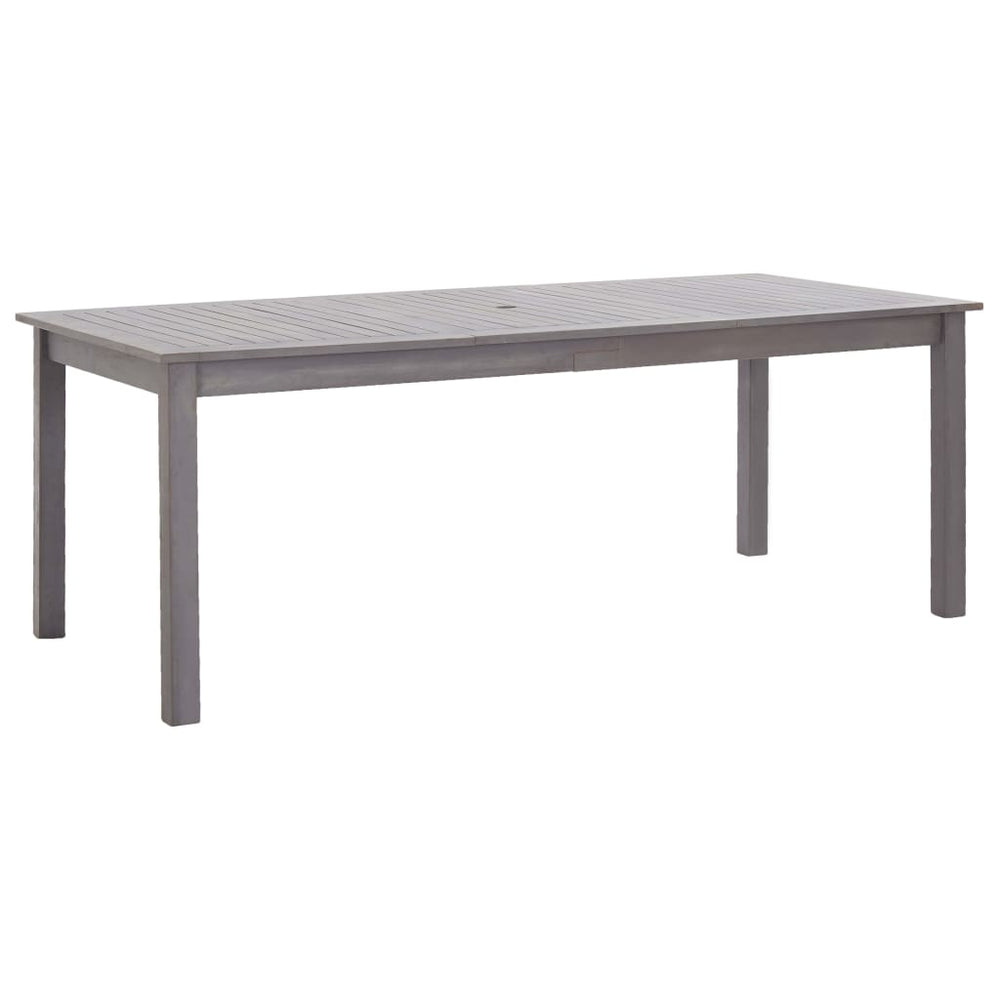 Gartentisch Grau 200x90x74 cm Akazie Massivholz