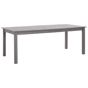 Gartentisch Grau 200x90x74 cm Akazie Massivholz