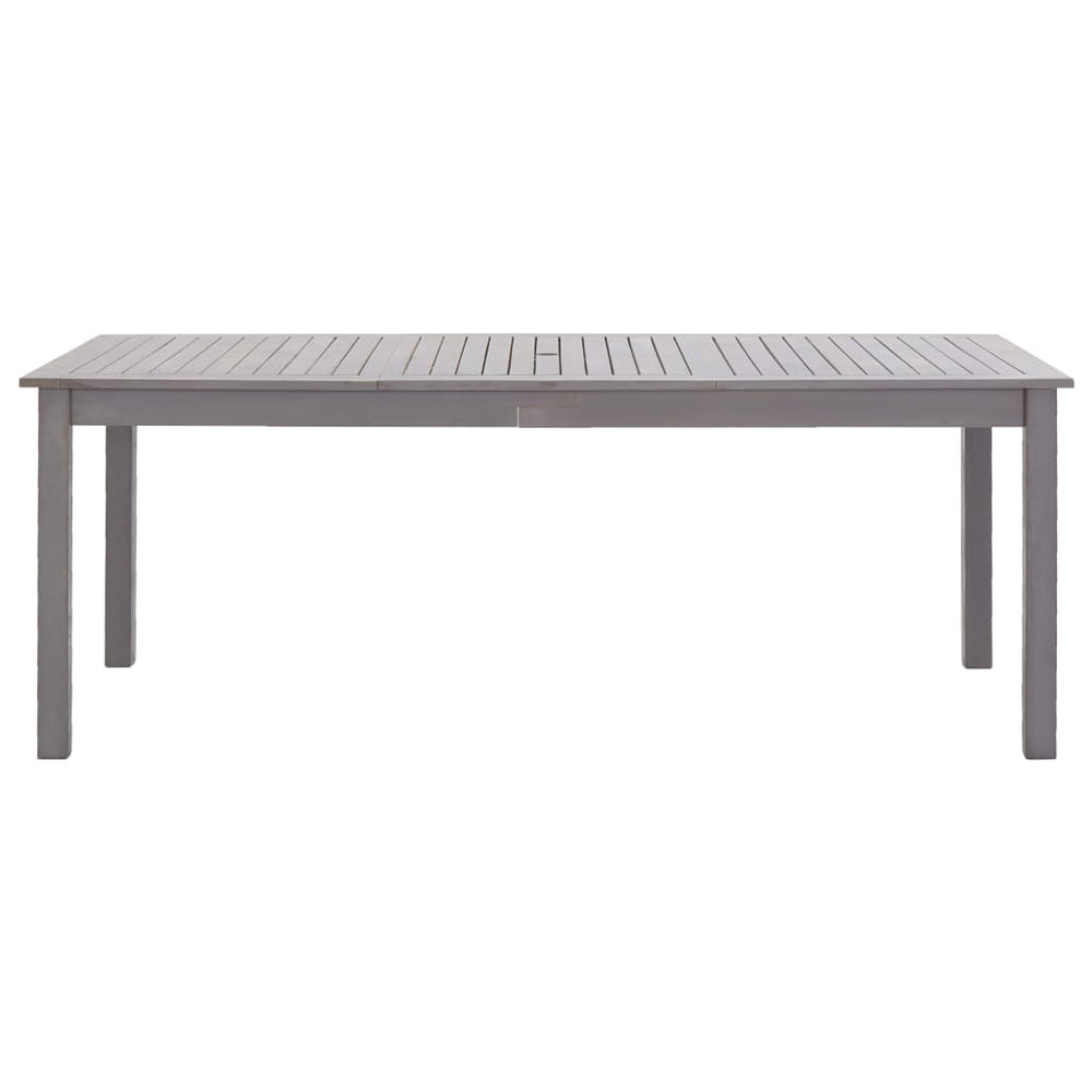 Gartentisch Grau 200x90x74 cm Akazie Massivholz