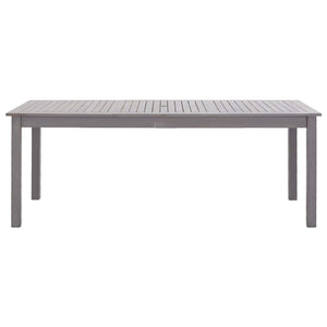 Gartentisch Grau 200x90x74 cm Akazie Massivholz
