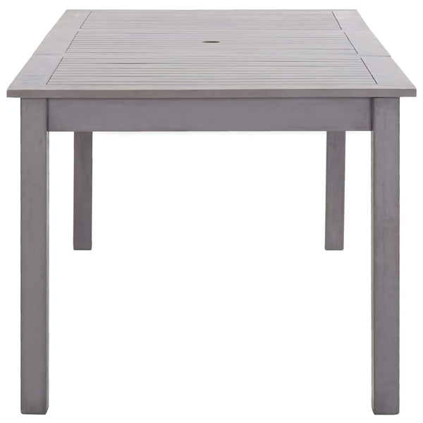 Gartentisch Grau 200x90x74 cm Akazie Massivholz