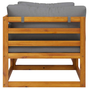 Modular-Ecksofas 2 Stk. mit Auflagen Dunkelgrau
