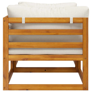 Modulare Ecksofas 2 Stk. mit Auflagen Cremeweiß