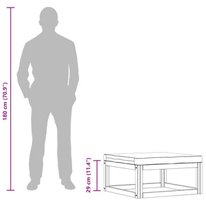 3-tlg. Garten-Lounge-Set mit Creme-Kissen Massivholz Akazie