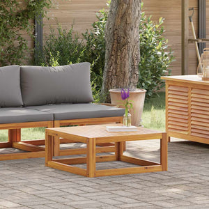 2-tlg. Garten-Sofagarnitur mit Auflage Massivholz Akazie