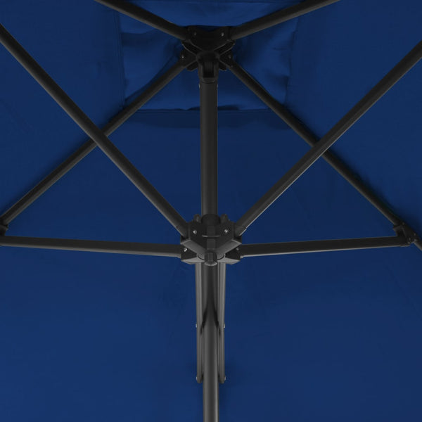 Sonnenschirm mit Stahl-Mast 250x250x230 cm Blau