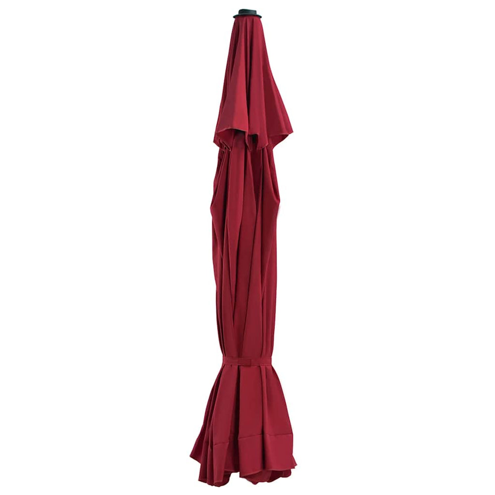 vidaXL Housse de rechange pour parasol Rouge bordeaux 515 cm