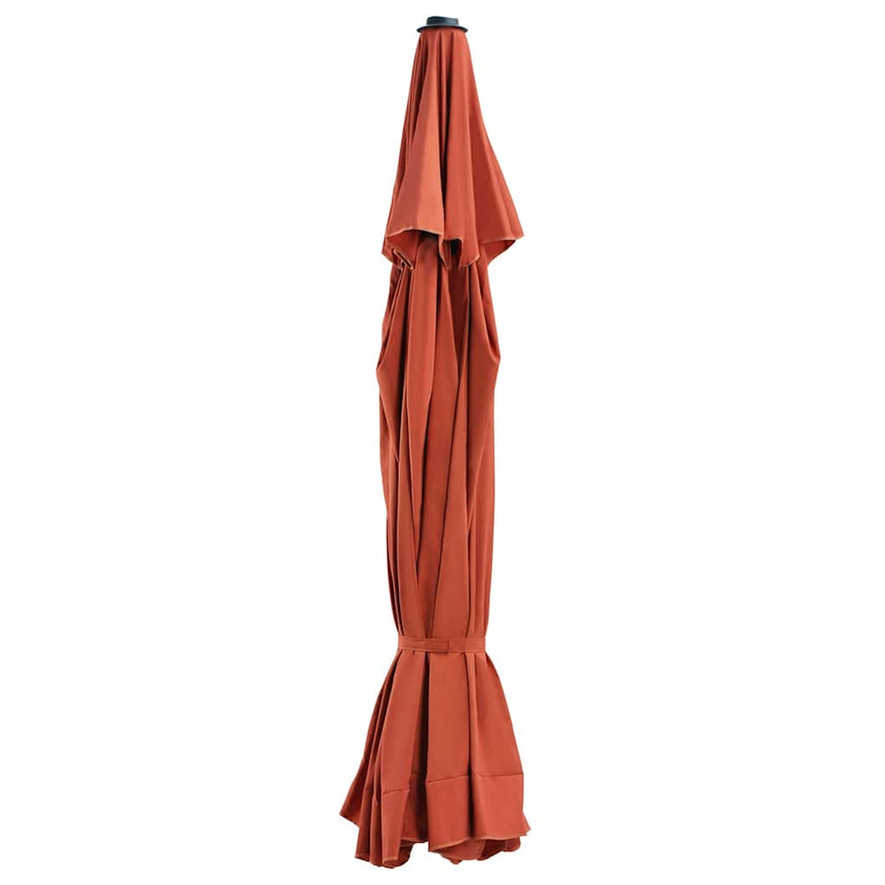 vidaXL Housse de rechange pour parasol Terracotta 500 cm