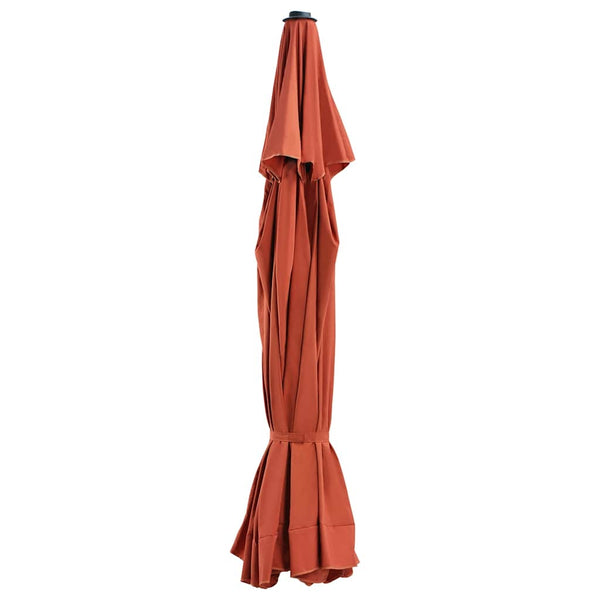 Ersatzbezug für Sonnenschirm Terracotta-Rot 500 cm