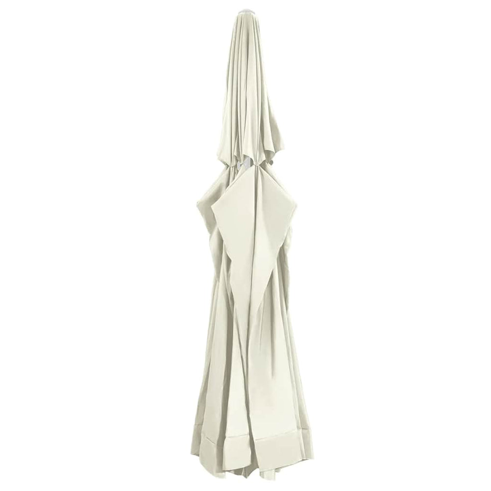 vidaXL Housse de rechange pour parasol Beige sable 610 cm