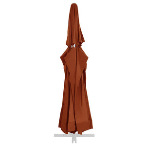 Ersatzbezug für Sonnenschirm Terracotta-Rot 610 cm
