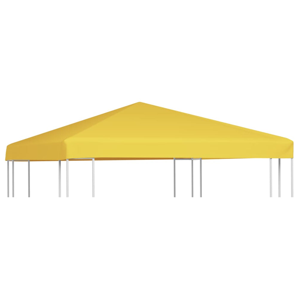 vidaXL Toit de pavillon 270 g/m² 3x3 m Jaune