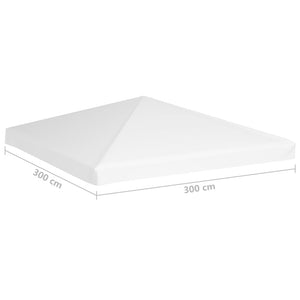 Pavillondach 270 g/m² 3x3 m Weiß