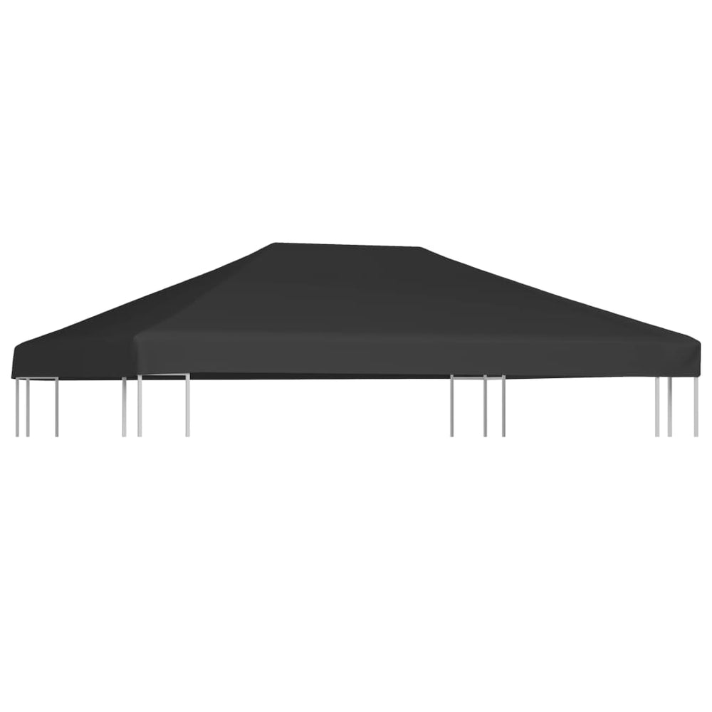vidaXL Toit de pavillon 270 g/m² 4x3 m Noir