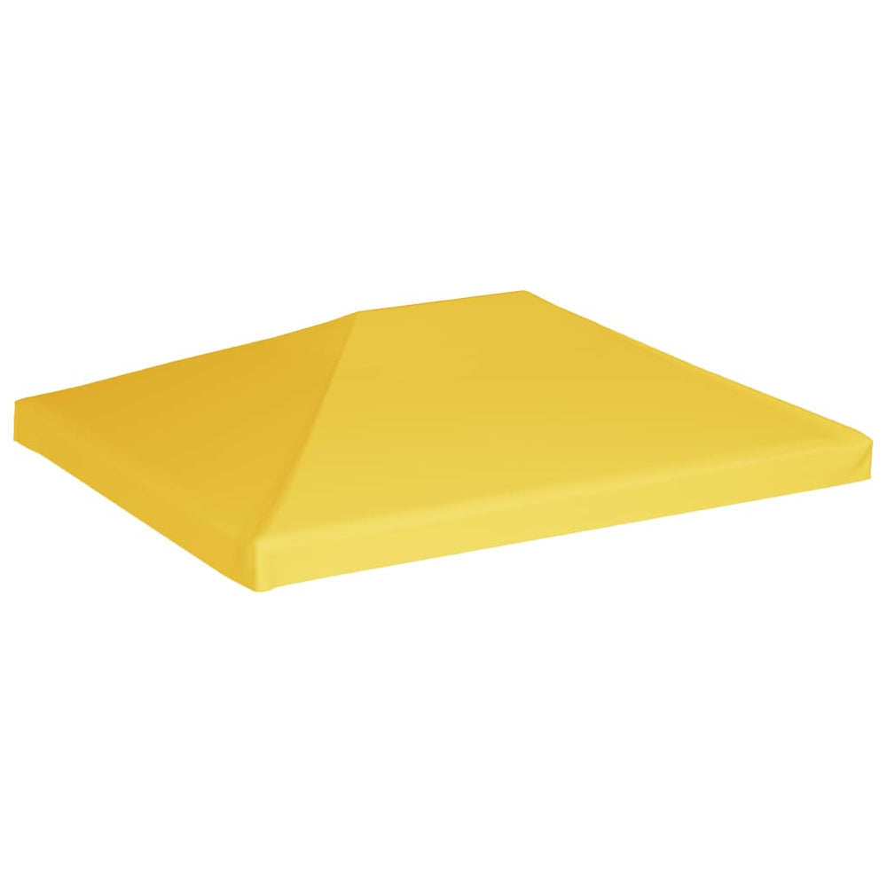 vidaXL Toit de pavillon 270 g/m² 4x3 m jaune