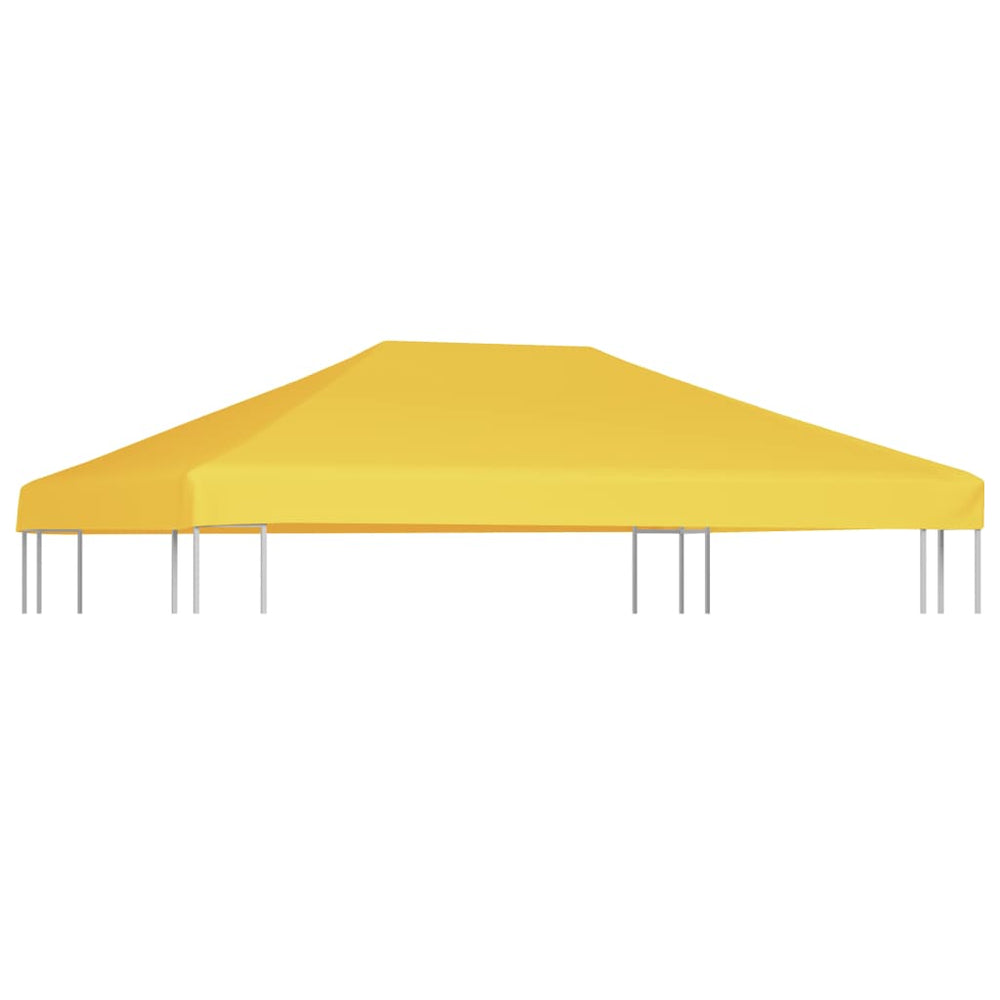 vidaXL Toit de pavillon 270 g/m² 4x3 m jaune