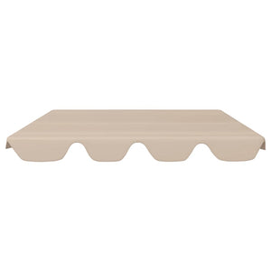 vidaXL Toit de rechange pour balancelle Beige 188/168x145/110 cm