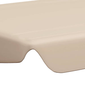 vidaXL Toit de rechange pour balancelle Beige 188/168x145/110 cm