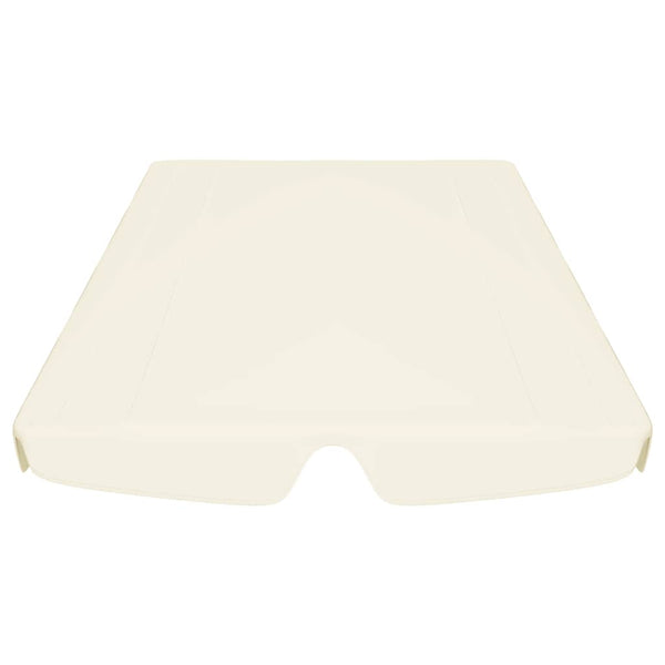 Ersatzdach für Hollywoodschaukel Creme 188/168x145/110 cm